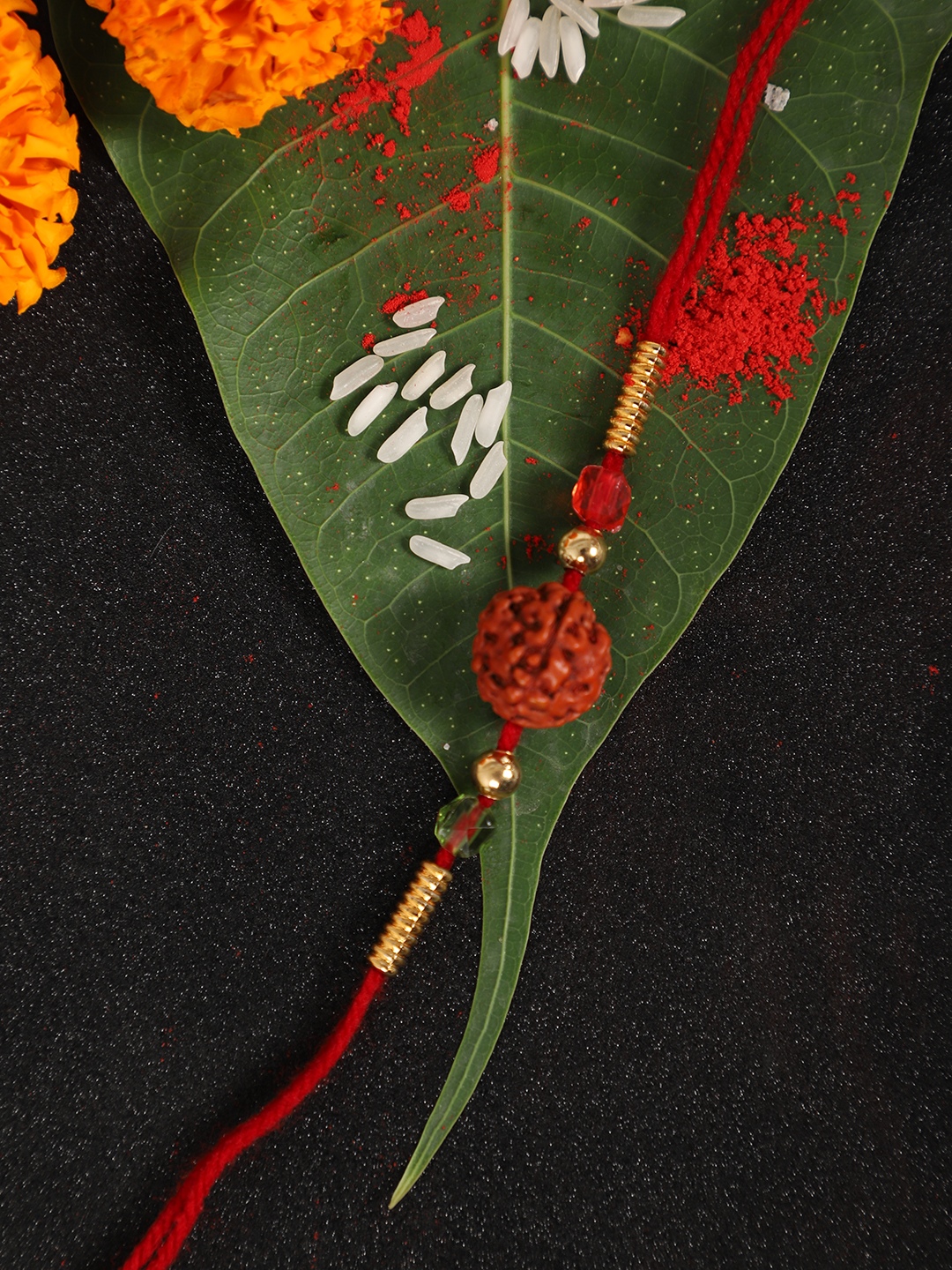 YouBella Rakhi and Greeting Card Combo for Brother (Multi-Colour) (YBRK_74)